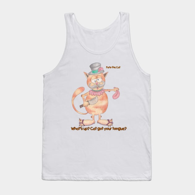 Furlo the Cat - Whats wrong? Cat got your tongue? Tank Top by Northern Ray